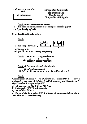 Đề thi chọn học sinh giỏi năm học 2012-2013 môn Toán lớp 8